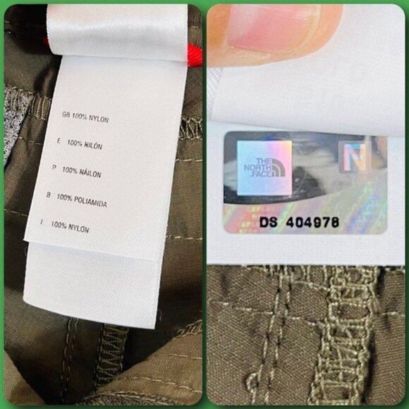 The North Face Taupe Olive Green Cargo Shorts - 4 - Picture 9 of 9